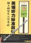 硕士研究生入学考试英语听力标准测试  2004