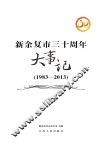 新余复市三十周年大事记  1983-2013