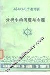 分析中的问题与命题