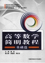 高等数学简明教程  基础篇【潘凯主编；黄建国，傅必友副主编】-PDF电子版