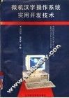 微机汉字操作系统实用开发技术