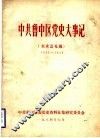 中共鲁中区党史大事记  征求意见稿  1937-1948