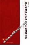 职业福利的社会功效与发展问题研究