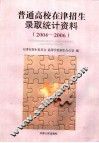 普通高校在津招生录取统计资料  2004-2006