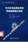 电力市场远期合同的风险建模理论研究