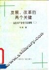 发展、改革的两个关键  高技术产业化与反腐败  2