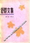 舒群文集  第4卷  这一代人