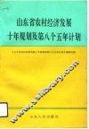 山东省农村经济发展十年规划及第八个五年计划