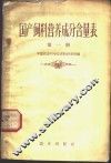 国产饮料营养成分含量表  第1册