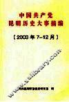 中国共产党昆明历史大事摘编  2003年7-12月