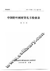 研究报告  木工  1986  3号  总17号  中国针叶树材穿孔卡检索表