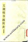 文征明书画简表