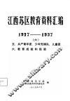 江西苏区教育资料汇编  1927-1937  6  五、共产青年团、少年先锋队、儿童团  六、教育成就和经验