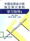 中国注册会计师独立审计准则学习指导  1