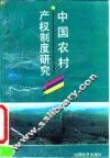 中国农村产权制度研究