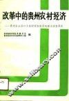 改革中的贵州农村经济  贵州省全国10个农村调查固定观察点调查报告