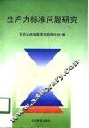 生产力标准问题研究
