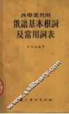 各专业共用  俄语基本根词及常用词表