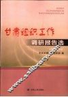 甘肃组织工作调研报告选  2008年